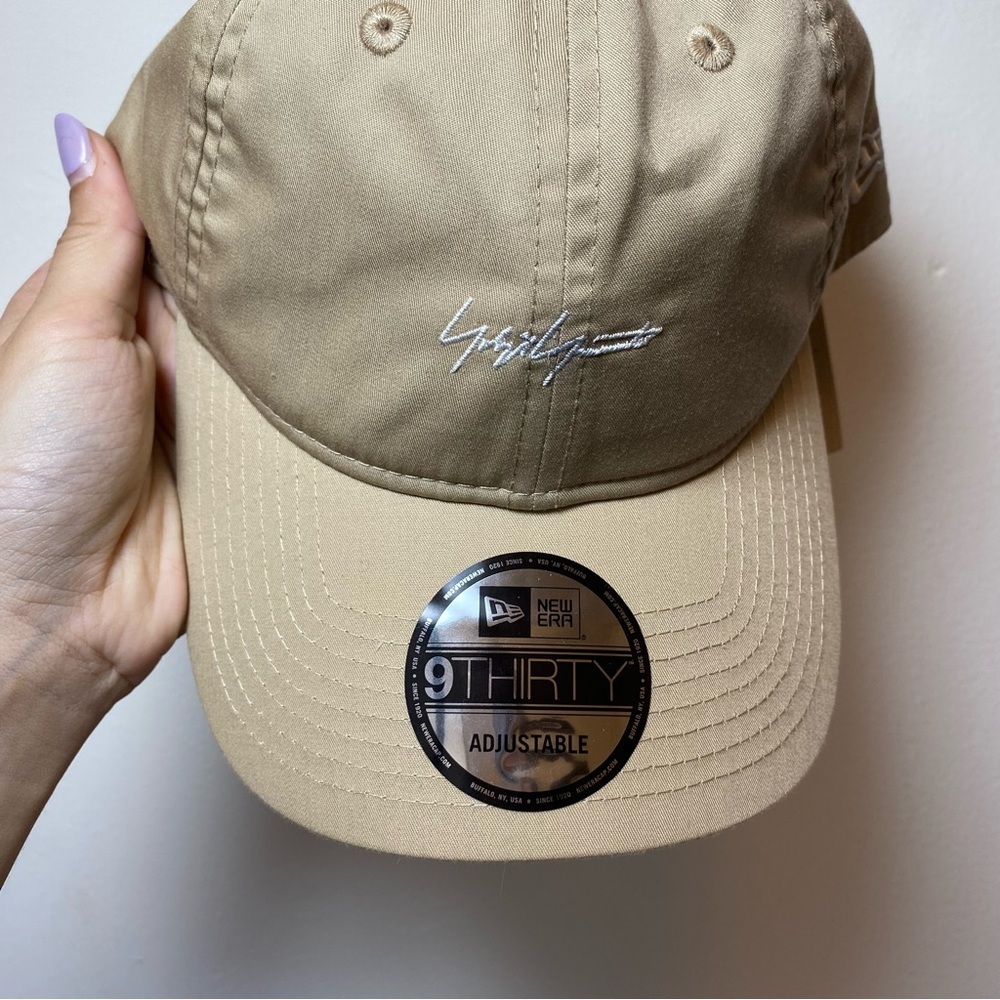Yohji Yamamoto x New Era NEW Ecopet 9Thirty Mini Logo Embroidered Cap Hat Beige - Picture 4 of 15